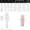 Saonta  Womens 2024 Summer Striped Dress Sleeveless Knitted Midi Bodycon Dresses Tank Ribbed Sweater Beach Dress
