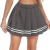 Saonta  Womens Pleated Skirt School Uniform Skirt Mini Skirt Pleated Cheer Skirt