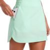 Saonta  High Waisted Golf Skirts for Women A Line Tennis Athletic Casual Skort Skirt with Shorts Pockets