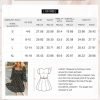Saonta  Womens Summer Dresses 2024 Boho Floral Square Neck Smocked 3/4 Sleeve Casual A-Line Swing Mini Babydoll Dress