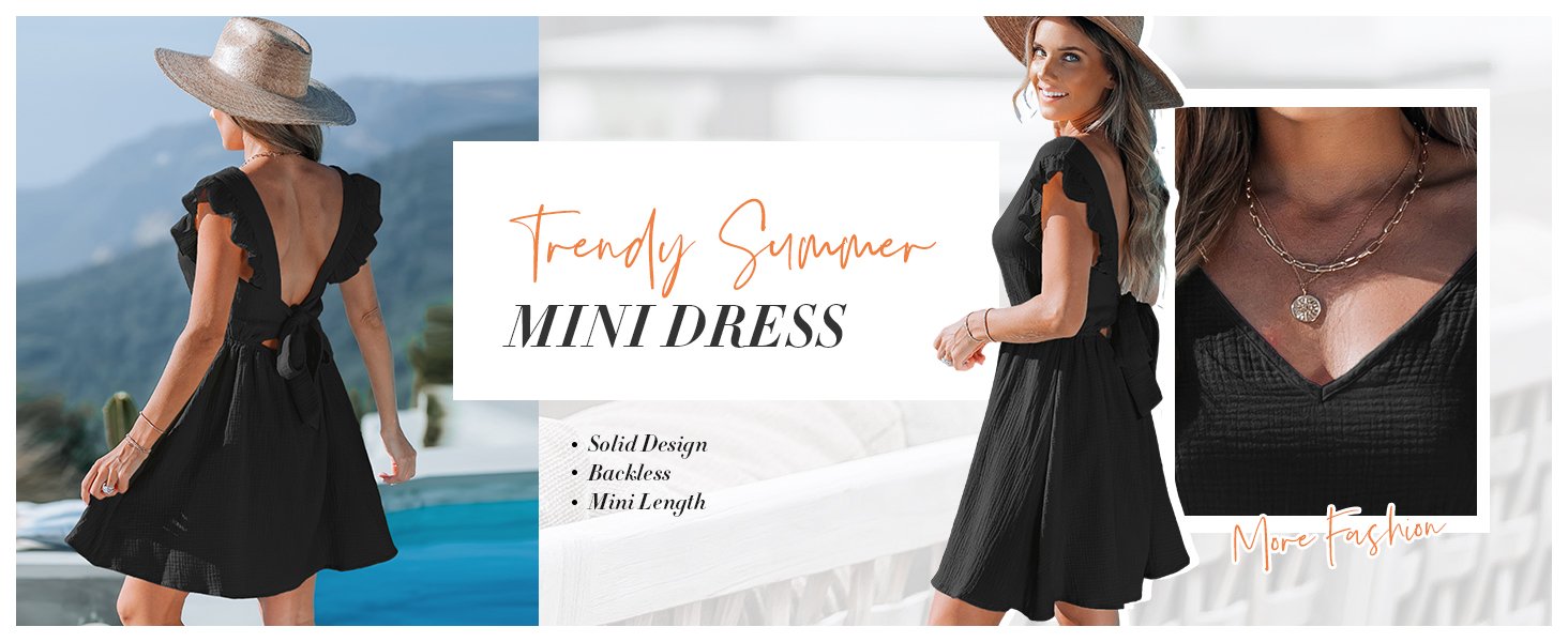 black cute mini dress