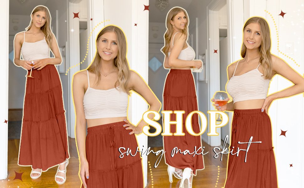 Summer Maxi Skirts With Pockets