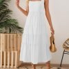Saonta Women's 2024 Summer Sleeveless Dress Casual Backless Loose Flowy Tiered Sundress Beach Cover up Tank Dresses