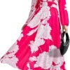 Saonta  Women's 2024 Fall Boho Maxi Dress Casual Long Sleeve V Neck Printed Beach Long Flowy Dresses