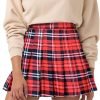 Saonta  Womens Girl High Waisted Pleated Tennis Skirt School A-Line Skater Skirts with Lining Shorts