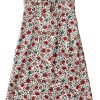 Saonta  Women's Floral Dress Low-Cut Square Neck Spaghetti Strap Tie Bodycorn Dresses