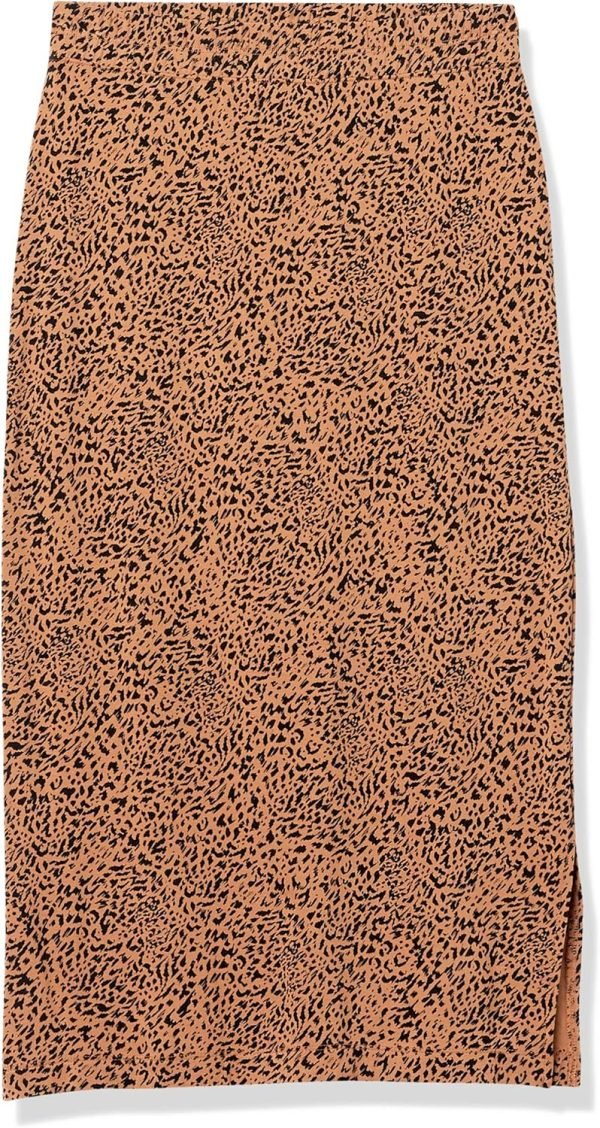 Saonta  Women's Pull-On Knit Midi Skirt (Available in Plus Size)