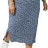 Saonta  Women's Pull-On Knit Midi Skirt (Available in Plus Size)