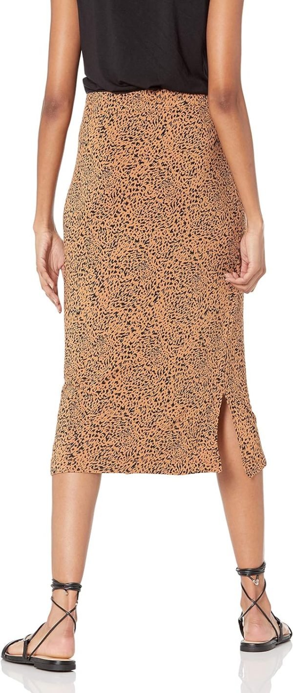 Saonta  Women's Pull-On Knit Midi Skirt (Available in Plus Size)