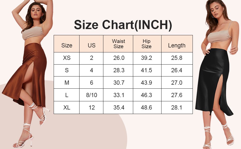 High Waist stain skirt