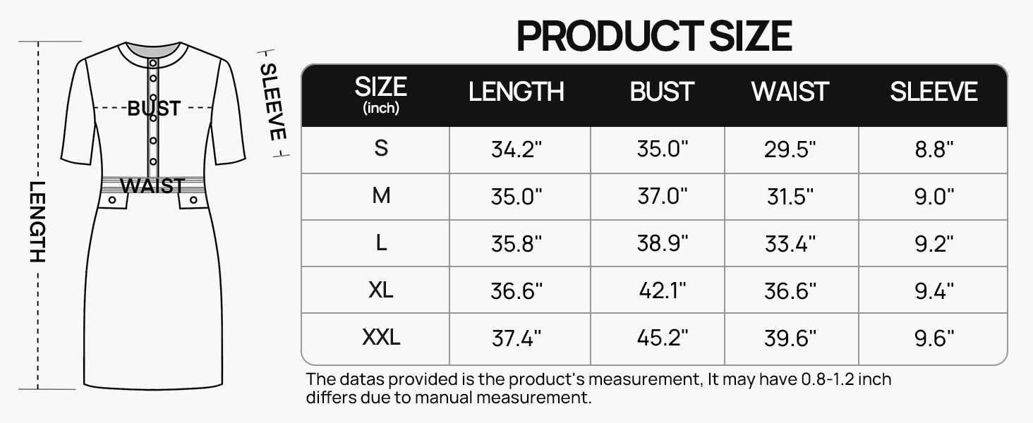 Women's Elegant Business Work Sweater Dresses