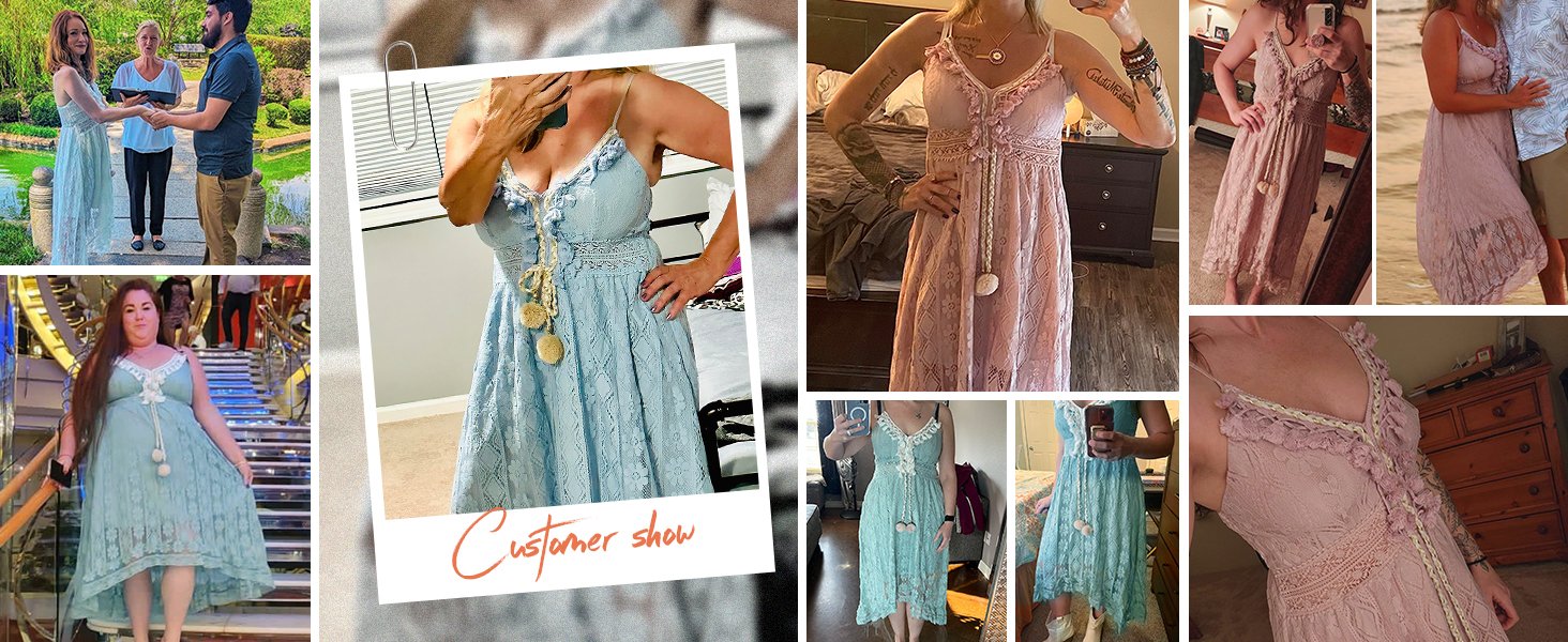 blue dress pink dress lace dress