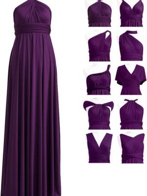 Infinity Dress with Bandeau, Convertible Bridesmaid Dress, Long, Plus Size, Multi-Way Dress, Twist Wrap Dress