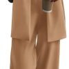 Women's 2024 Fall 2 Piece Blazer Set Casual Loose Long Blazer Jackets and Dressy Wide Leg Pant Suits with Pockets
