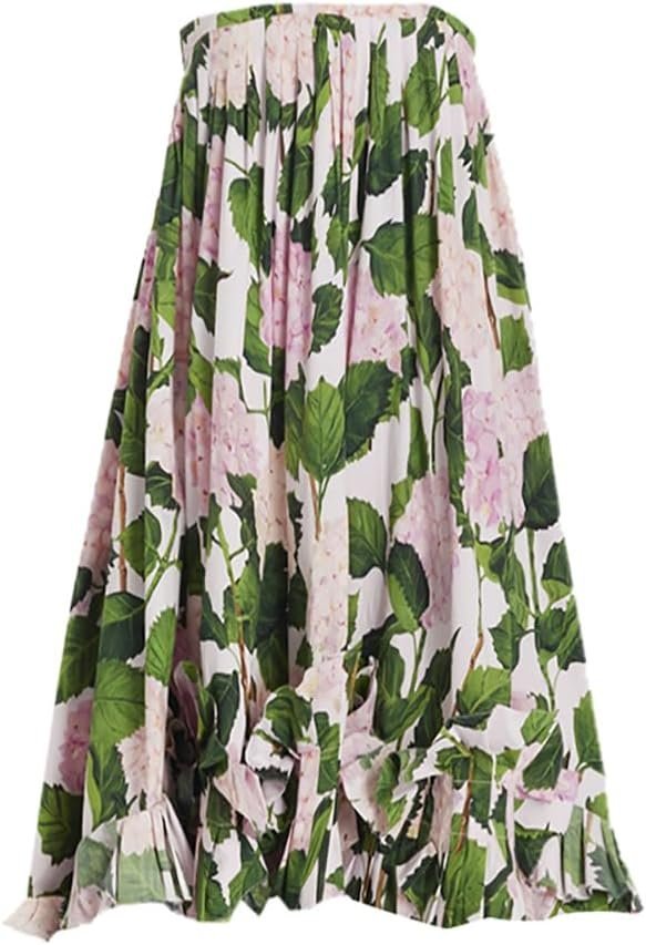 Women Floral Print Swimsuit Ruffles Bikini Set with Skirt Swimwear 3 Piece Bathing Suits Summer Holiday Outfits