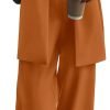 Women's 2024 Fall 2 Piece Blazer Set Casual Loose Long Blazer Jackets and Dressy Wide Leg Pant Suits with Pockets