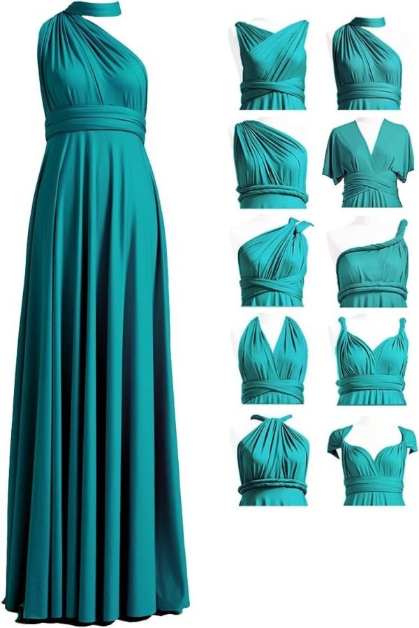 Infinity Dress with Bandeau, Convertible Bridesmaid Dress, Long, Plus Size, Multi-Way Dress, Twist Wrap Dress