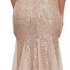 Women Sequin Dress Tulle Party Dress for Women Sexy V-Neck Dress Formal Long Dresses Evening Prom Gowns