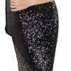 Women's Asymmetric Ribbon Gradient Sequin Mermaid Long Prom Dress