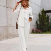 Women 2 Piece Linen Sets 2023 Button Down Shirt and Drawstring Long Pants Set Summer Outfits