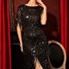 1920s Flapper Dress Great Gatsby Fringed Sequins Dress for Prom Party