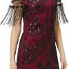 1920s Flapper Dress Great Gatsby Fringed Sequins Dress for Prom Party