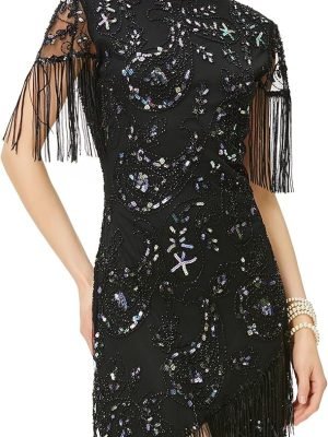 1920s Flapper Dress Great Gatsby Fringed Sequins Dress for Prom Party