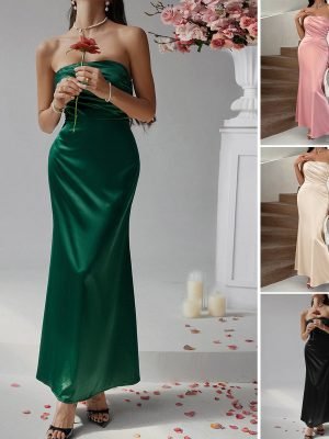 O1CN01BA8G1g1ND4zhLgMHQ__2425141535-0-cib-1.jpg French-Style Sexy Slim-Fit Strapless Evening Gown – Long Dress