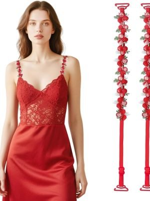 Floral Bra Straps Decorative Flower Bra Straps for Women Removable Flower Lace Strap Replacement