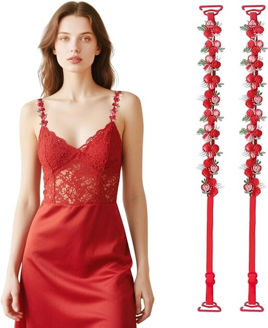 Floral Bra Straps Decorative Flower Bra Straps for Women Removable Flower Lace Strap Replacement